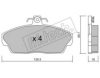 fri.tech. 177.1 Brake Pad Set, disc brake